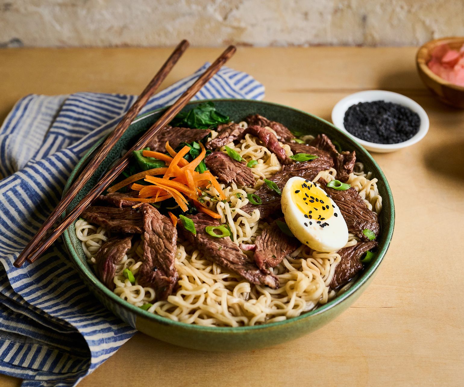 Beef Ramen Noodle Bowl